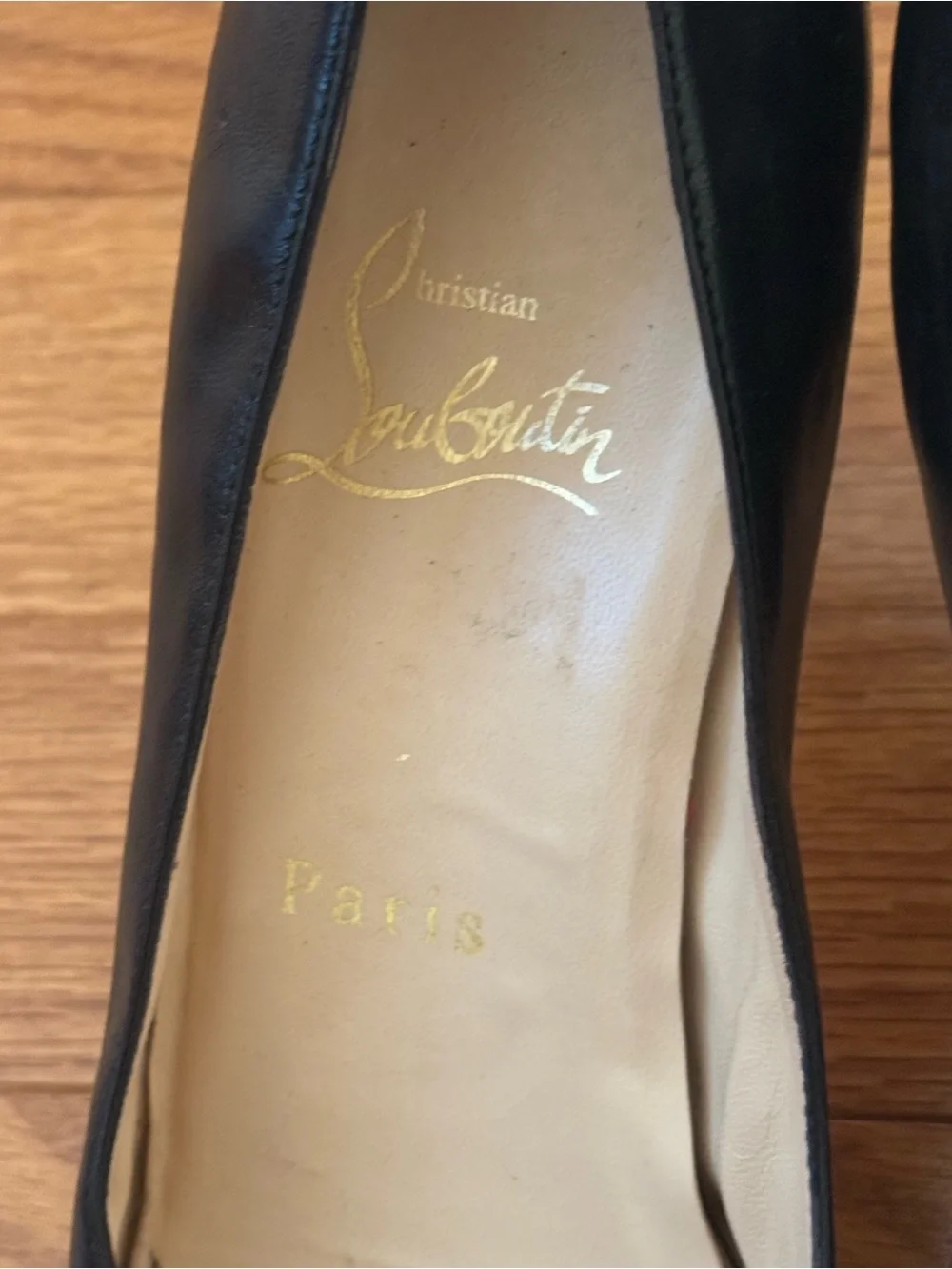 Christian Louboutin Very Prive Peep Toe Heels in Black